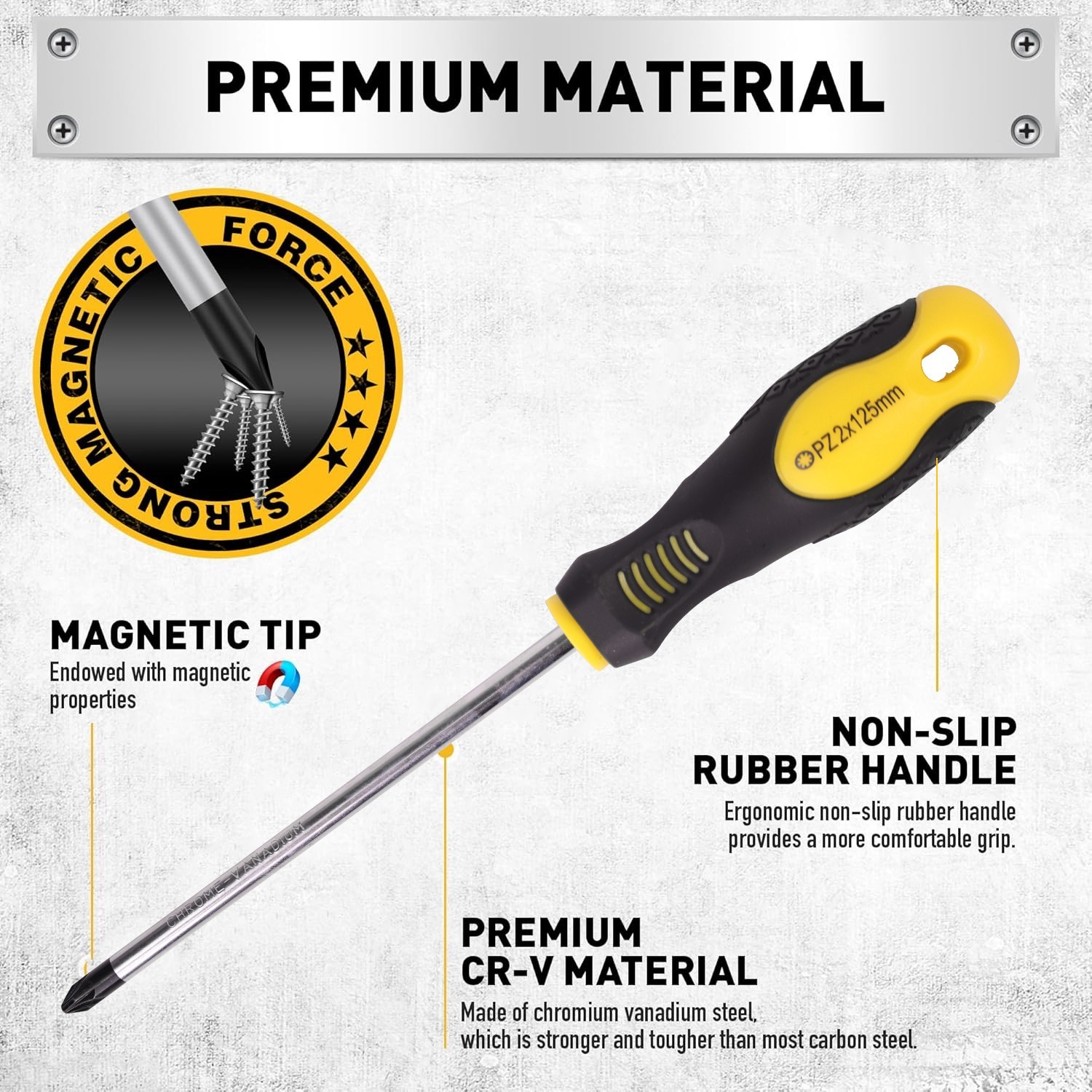 118-Piece Magnetic Screwdriver Set, Screwdriver Set With Plastic Holder USA