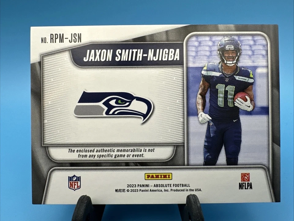 Jaxon Smith-Njigba 2023 Panini Absolute Football #RPM-JSN /399 Seattle Seahawks - Image 3 of 3