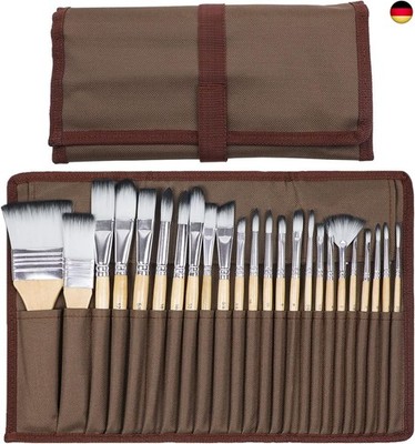 Artecho Pinselset Acrylfarben, Pinsel Set für Aquarell, Öl, Steinmalerei, N