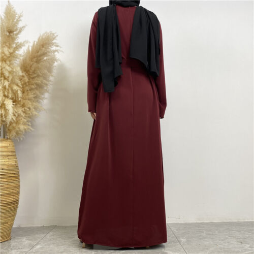 Ramadan Abaya Dubai Women Maxi Dress Muslim Islamic Kaftan Dress Loose Cocktail - Picture 38 of 71