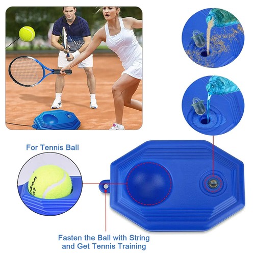 Solo Tennistrainer Rebound Ball mit 6 Bällen für Selbsttennistraining Anfänger - Bild 3 von 12