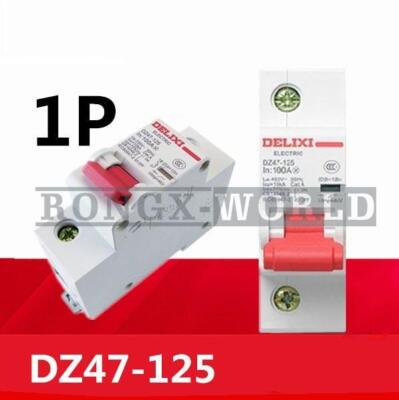 1PC DELIXI high current circuit breaker air switch DZ47-125 1P 80A 100A 125A New