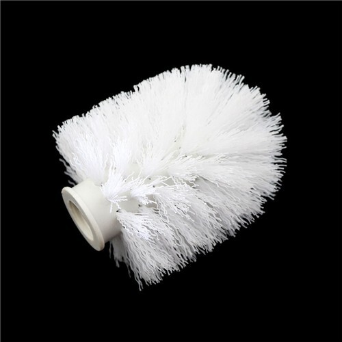 White Toilet Brush Head Holder Replacement Bathroom WC Cleaning Brush He;;b - Bild 5 von 6