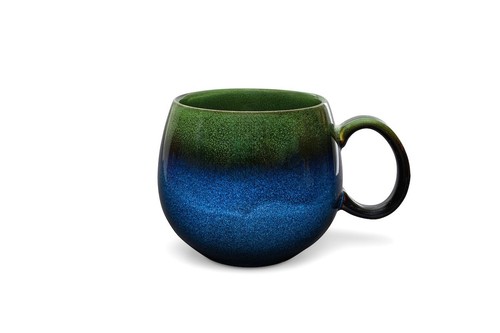 MAOCI Jumbotasse Farbverlauf grün blau Keramik 0,5 L - Bild 1 von 2