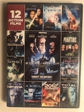 12 Action Films DVD, 2012, 3-Disc Set Pre-owned, Very Good Condition.