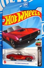 Hot Wheels 2024 HW Roadsters Series #20 '70 Plymouth Barracuda Red w/ E10SPs