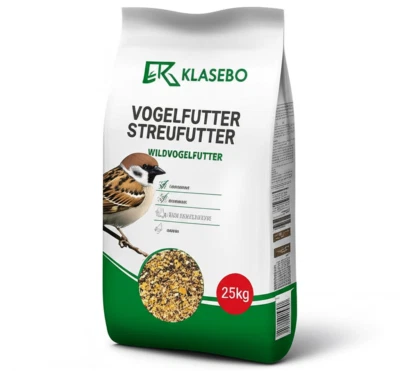 KLASEBO 25kg Vogelfutter-Streufutter Wildvogelfutter-Premium Mischung