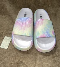 Mudd Women s Aloha Slide Sandals Size 7 NWT EVA Sole, Super Cute Indoor/Outdoor