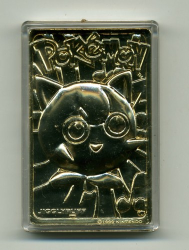 1999 Pokemon Jigglypuff Gold Plated Trading Card W COA EBay