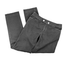 Chaps Womens Pants Size 6P Slim Black Mid Rise Pocket Tab Button Stretch Working
