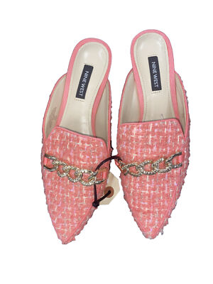 Women s Nine West Women s Orange Tweed Slip-Ons. NWOT