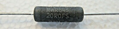 RWR84S20R0FS VISHAY DALE WIREWOUND RESISTOR 7 W 1% 20 ppm 20 ohm 2-PC LOT