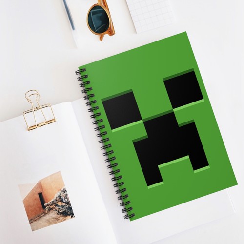 Minecraft Creeper Spiral Notebook - Perfect for Gamers, Note-taking, School, - Picture 6 of 6