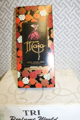 Maja Classic Soap by Myrurgia Soap Box of 3 x 5.2 oz. Made in Spain - Picture 3 of 4