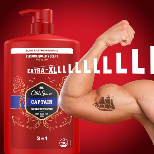 Old Spice Captain 3-in-1 Duschgel & Shampoo für Männer 1L langanhaltender fri... - Bild 6 von 9