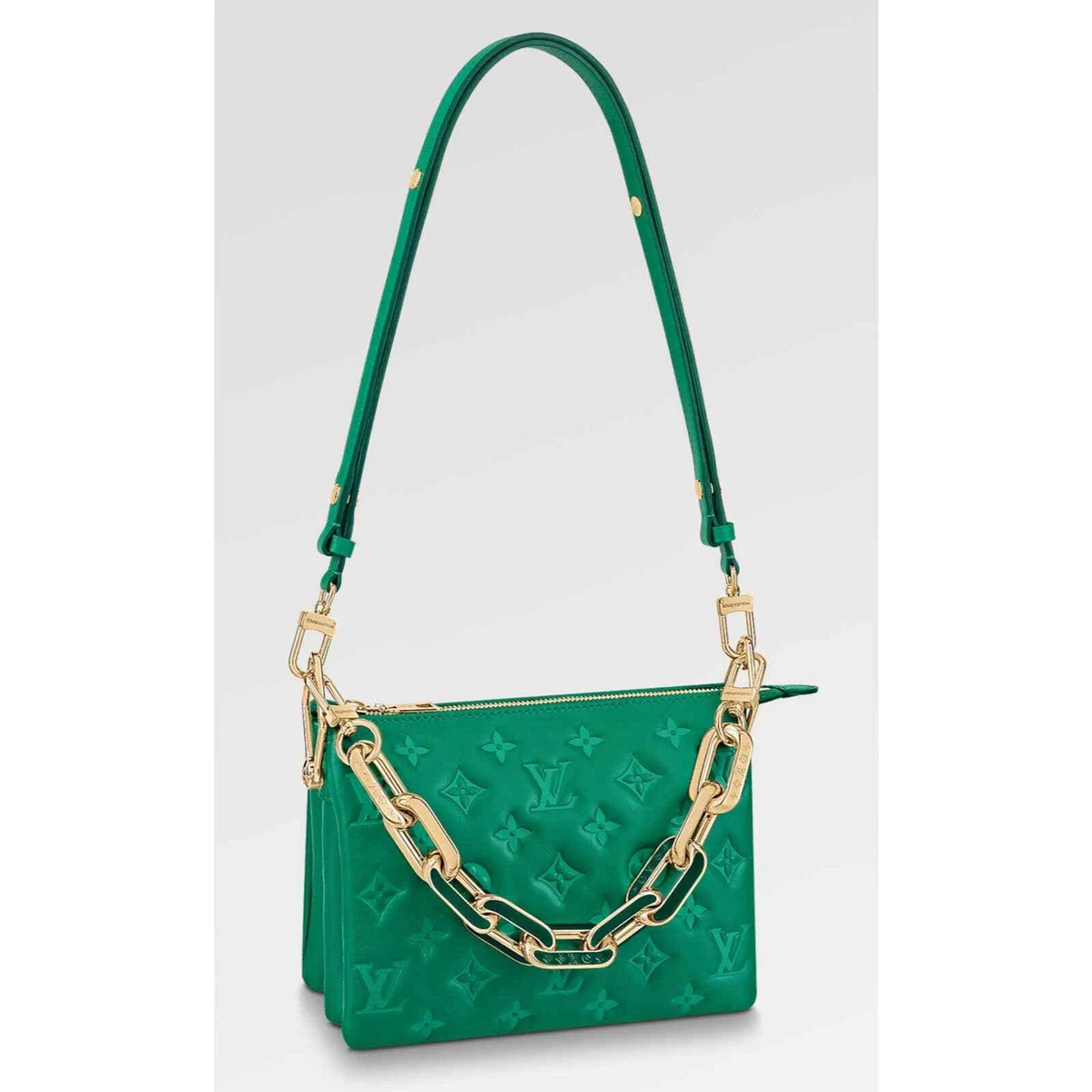 Louis Vuitton Coussin BB Emeraude Green Monogram Chain Shoulder