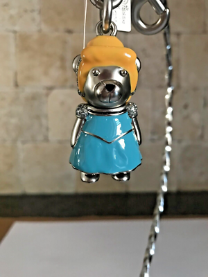 キーホルダー・キーリング COACH Disney Cinderella Bear C0266 NEW COACH DISNEY CINDERELLA BEAR KEYCHAIN C0266 BAG CHARM 3D