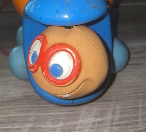 Vintage 1970’s Tonka Toddlers Pumpkin Car Pull Toy With Lid 70s - Picture 20 of 24