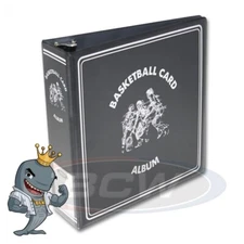 BCW Black Basketball Card Collection Album 3" D-Ring Binder FREE SHIP