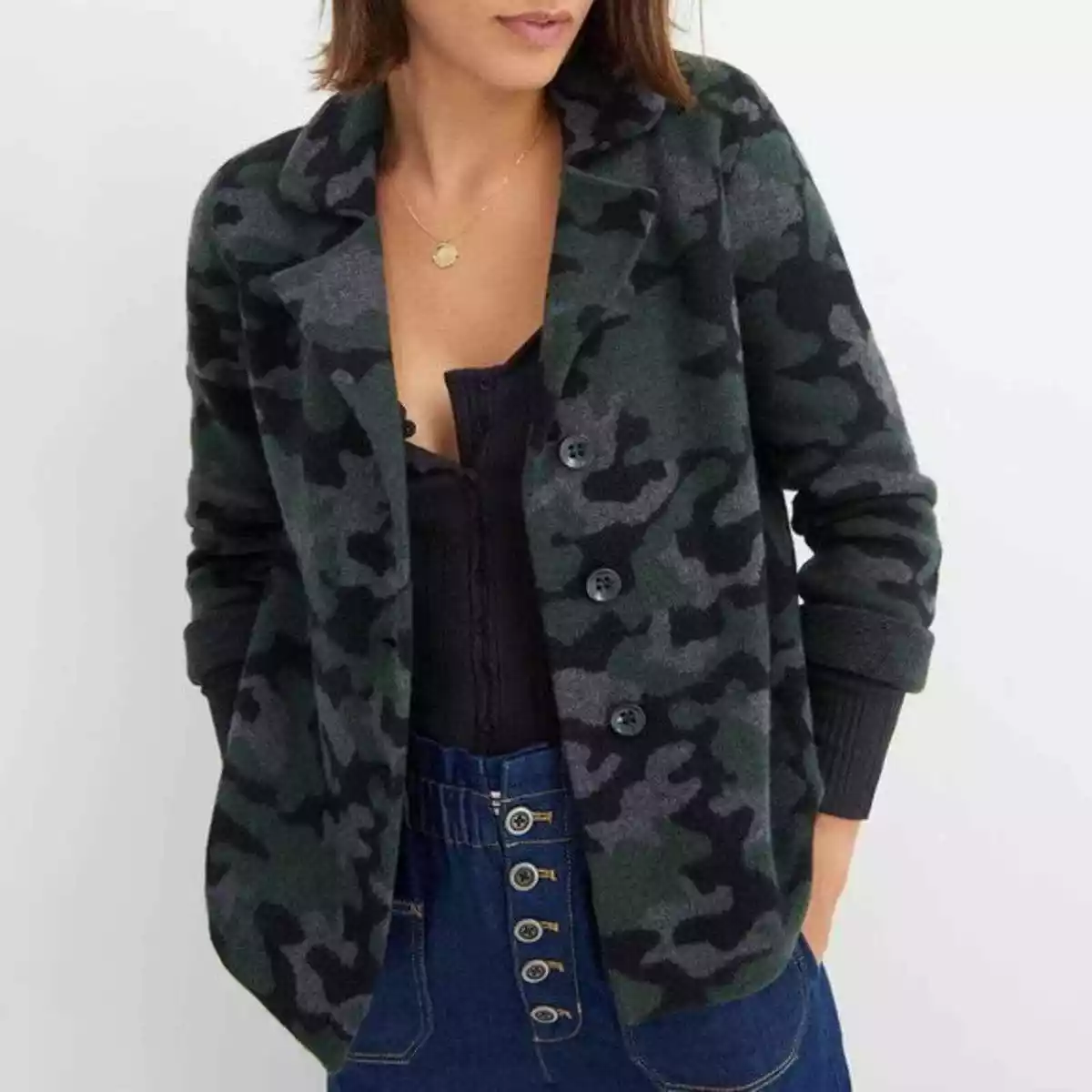 Anthropologie clearance camo sweater