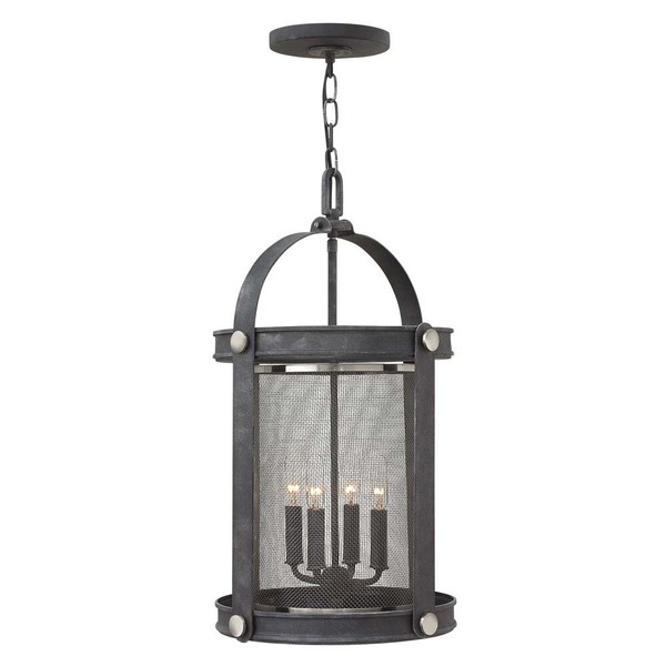 Pendelleuchte HäNgelampe Deckenleuchte Zink H 62,2 Cm 4 Flammig Esszimmerlampe-image