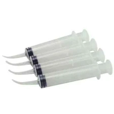 Dental Canal Irrigation Syringe Long Curved Tip With Disposable Oral Care 10ml