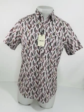 WES - Slim Fit Surf Boards All Over Mens Sm. Shirt