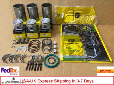 GROSSER MOTORÜBERHOLUNGSKIT FÜR JOHN DEERE 3029D/T / 2.9D/T POWERTECH RE520573
