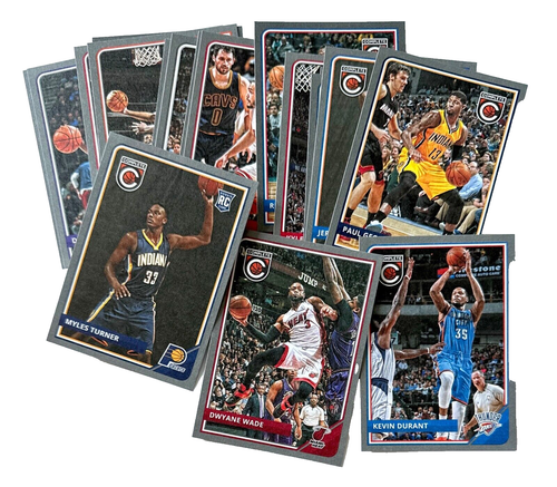 2015 Panini lotto completo 21 paralleli argento LeBron, Durant, Myles Turner rookie