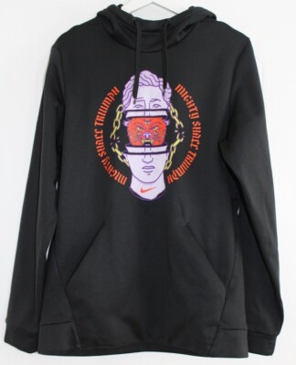 Nike Hoodie Mighty Shall Triumph Schwarz Pullover David und Goliath Herren Small S