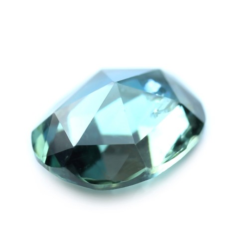Certified Natural Unheated Teal Sapphire 0.64ct SI Madagascar Rose Cut Oval - Picture 2 of 2