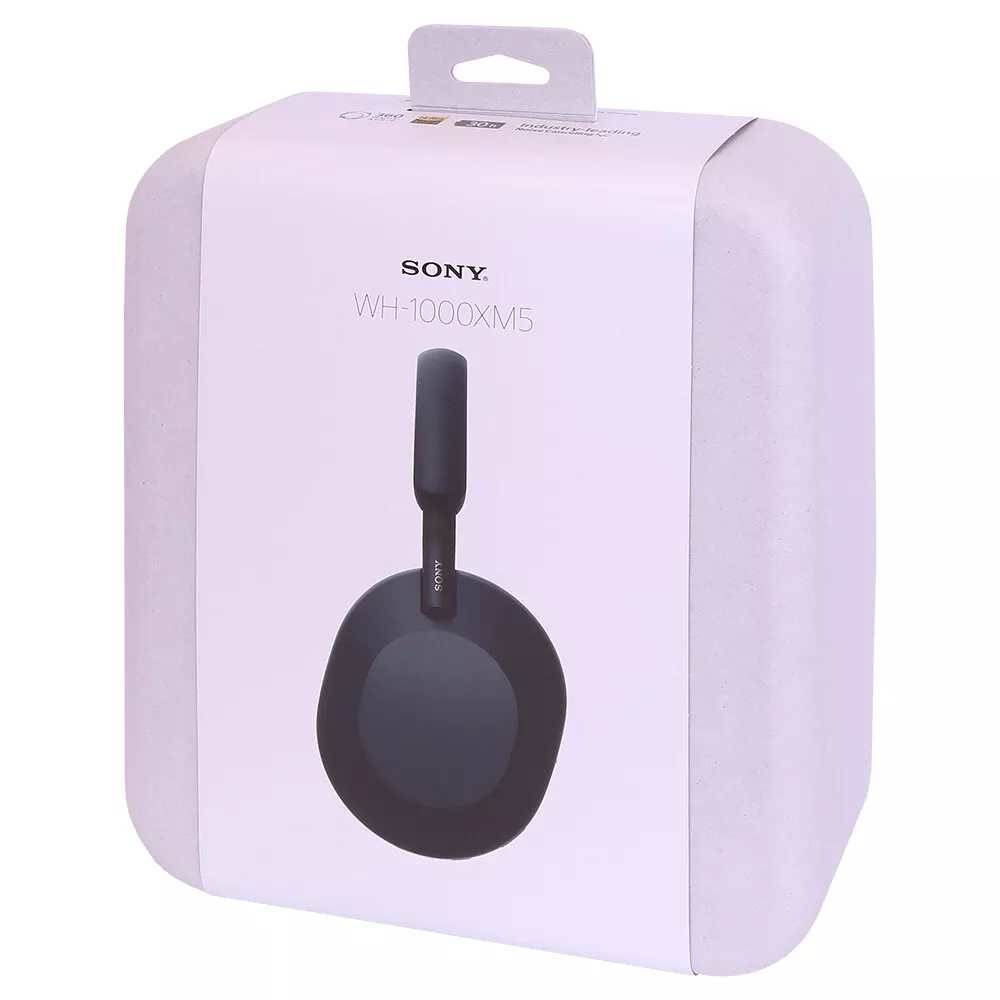 Sony WHXM5 Wireless Noise Canceling Over Ear Headphones Black