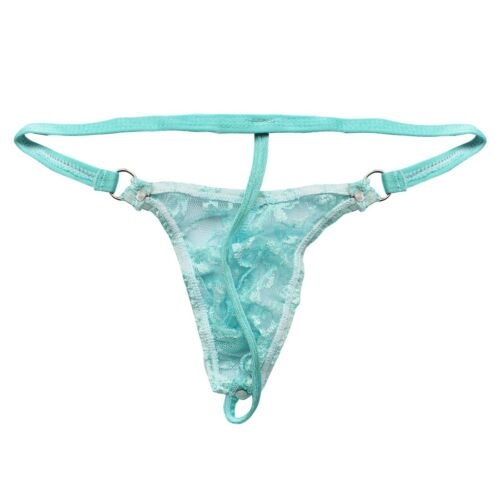 G-String Homme Slip Transparent Thong en Dentelle Fleur Sous-vêtements Lingerie - Bild 15 von 35