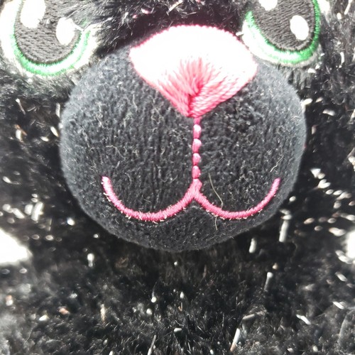 Build A Bear Black Magic Kitty 2018 Halloween Sparkle Silver Green Eyes 18" - Picture 8 of 24