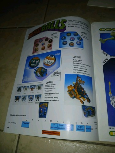 Rare 1986 Am Toy Press Kit My Pet Monster,mad Balls Ect Toy Fair - Picture 7 of 12