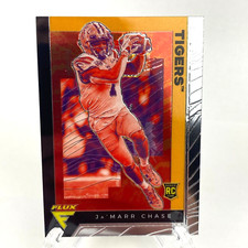 Ja'Marr Chase Panini Chronicles Draft Flux Football Rookie Card 236
