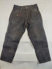 Fubu Jeans Mens 38x34 Carpenter Hip Hop Baggy Skater Y2K Denim Black 100 Cotton