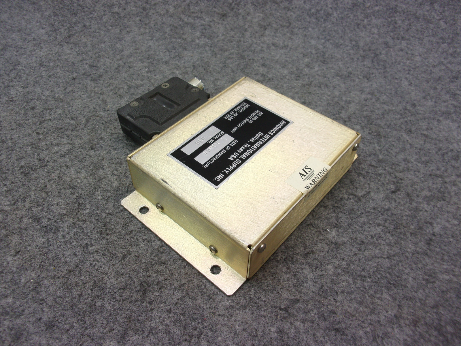 Avionics International Supply Remote Switch Unit P/N AIS20035 eBay