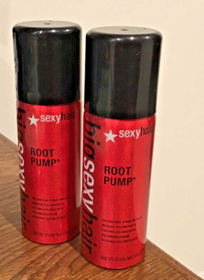 2 Sexy Hair Big Sexy Hair Root Pump Volumizing Spray Mousse 1.6 oz  Travel Size