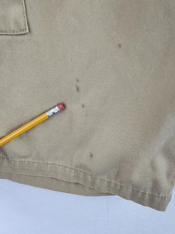 Rothco Tan Military Cargo Pocket Combat Shorts Mens Large Long Distressed - Image 2 of 4