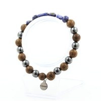 Mineralien Und Edelsteine. Lapis-Lazuli-Armband Aus Pakistan + HäMatit-Perlen