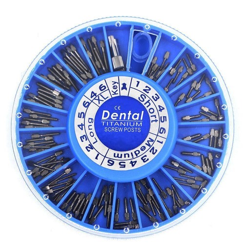 30/120/240Pcs Dental Root Canal Pins Conical Screw Posts Gold Plated/Titanium/SS - Picture 121 of 129