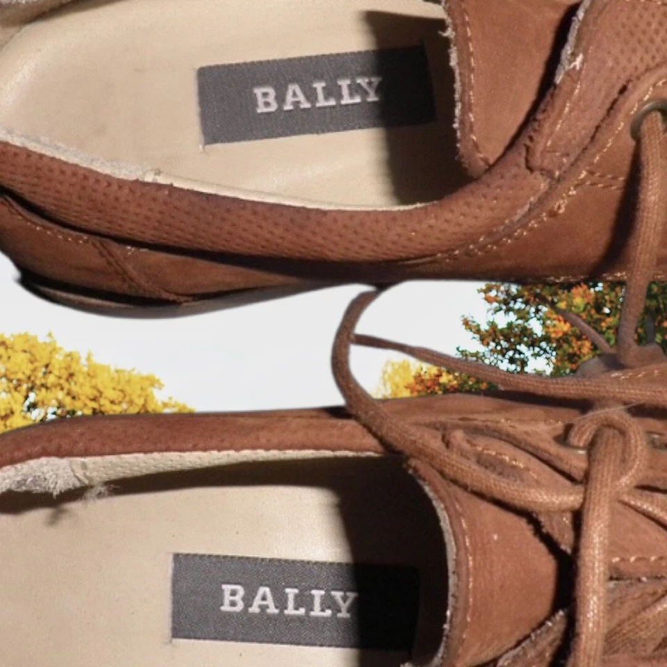 Bally Ladies Rusty Brown Suede Oxfords Size 5.5 - Image 2 of 4