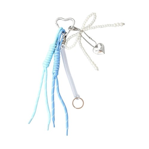Fashionable Tassels Pearls Bows Key Charm Phone Ornament for Sophisticated Look - Picture 7 of 14