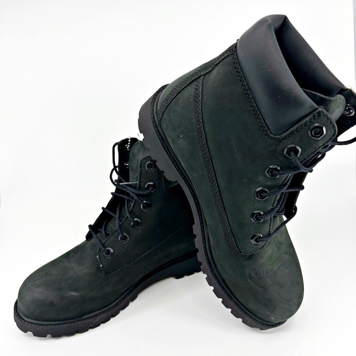 Timberland 6in Premium Black Junior Kids Size 6.5 Boots 12907 | eBay