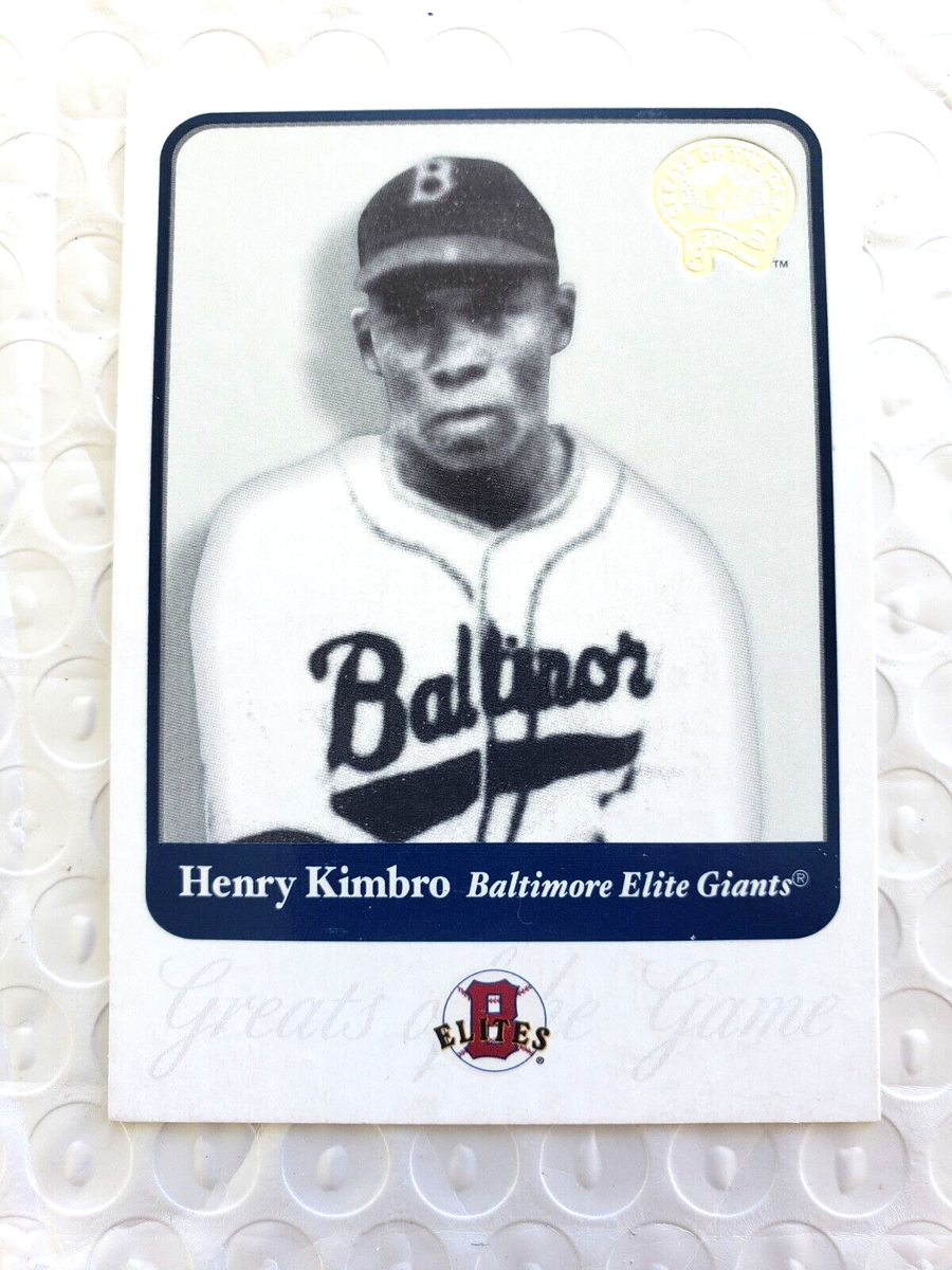 2001 Fleer Baseball GREATS OF GAME - Negro League - Henry Kimbro