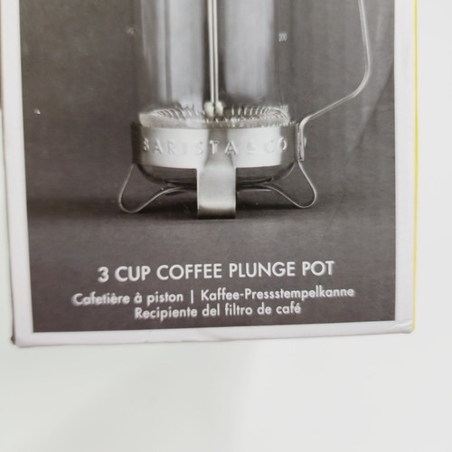 NEW Barista & Co 3 Cup Coffee Plunge Pot French Press Silver - Picture 8 of 9