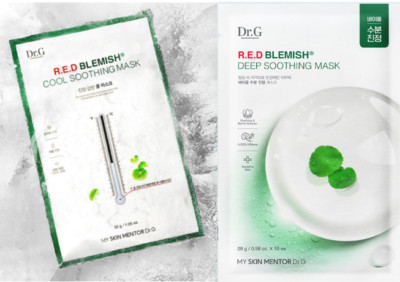 Dr.G R.E.D Blemish Cool / Deep Soothing Mask Package Calming Moisturizing