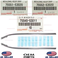 Genuine Windshield Pillar Molding LEFT + RIGHT Kit w/CLIPS OEM ISF IS250 IS350