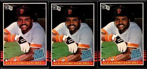 1985 Alejandro Sanchez (3) Card Lot - SELLING OUT NOW – ACT BEFORE YOU REGRET...